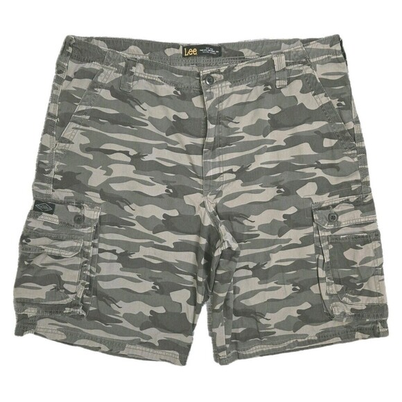 Lee Cargo Short Rugged Canvas Tech Pocket Green/Tan Camo Men's 40 SEE DESC - Picture 12 of 12